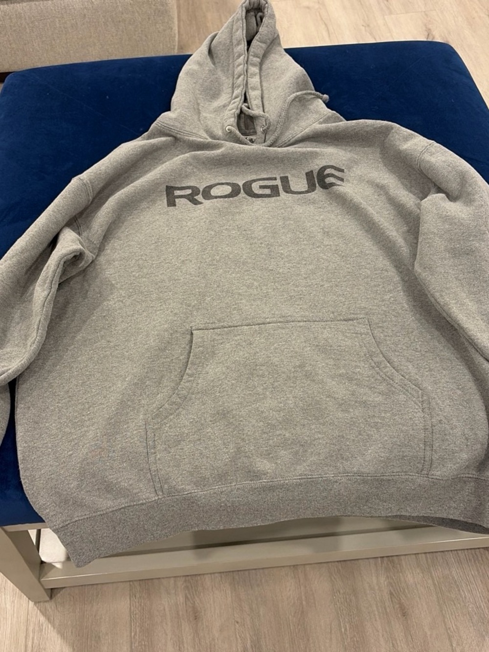 Rogue Men's Gray Crewneck Hoodie with Logo